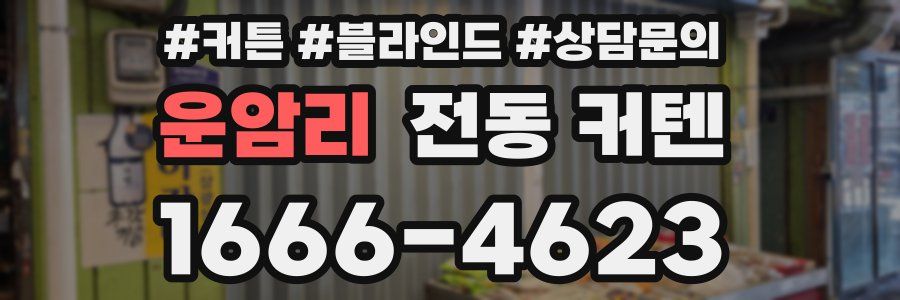 운암리 전동 커텐