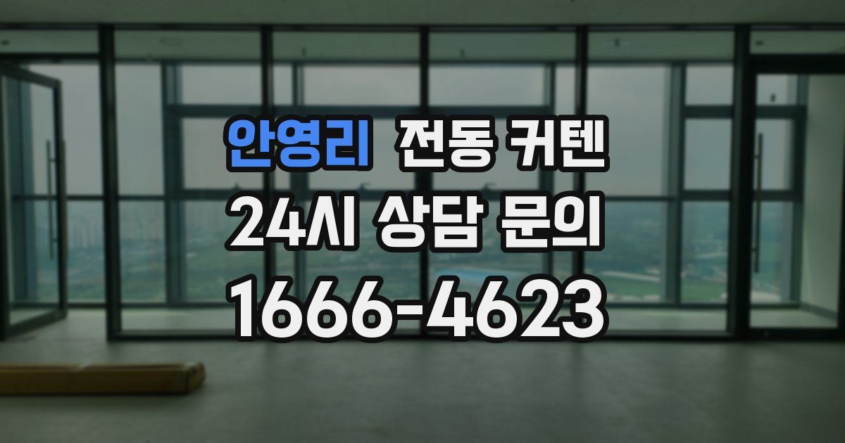 안영리 전동 커텐