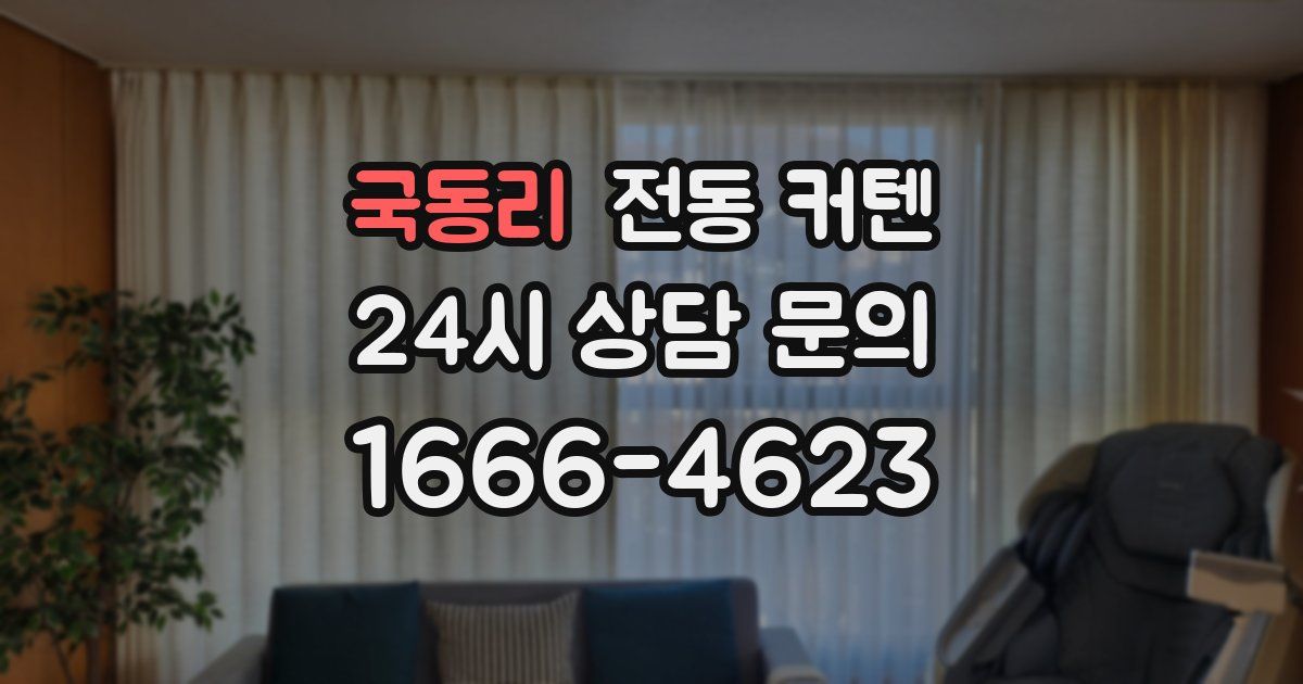국동리 전동 커텐