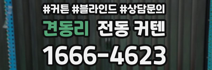 견동리 전동 커텐