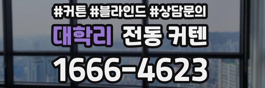 대학리 전동 커텐