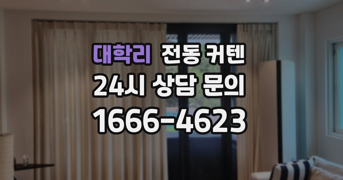 대학리 전동 커텐