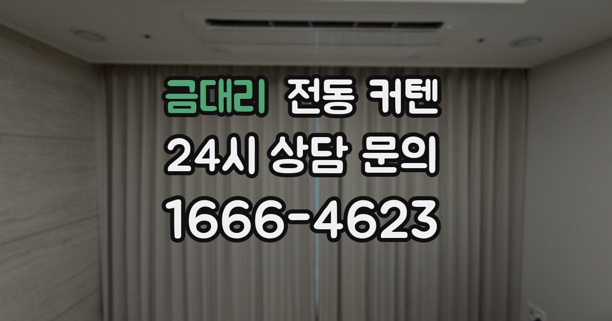 금대리 전동 커텐