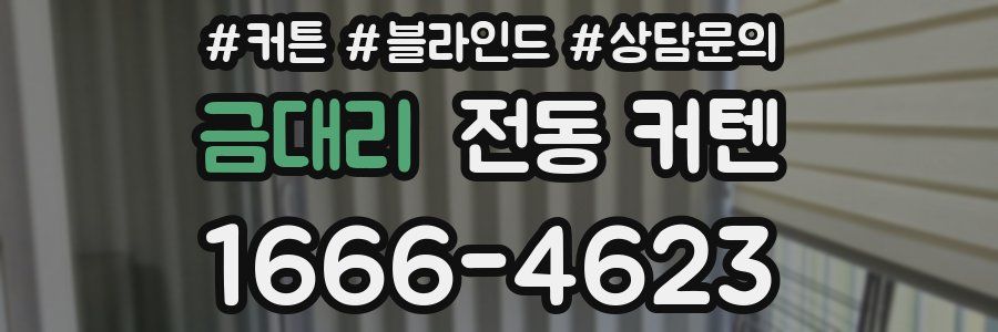 금대리 전동 커텐