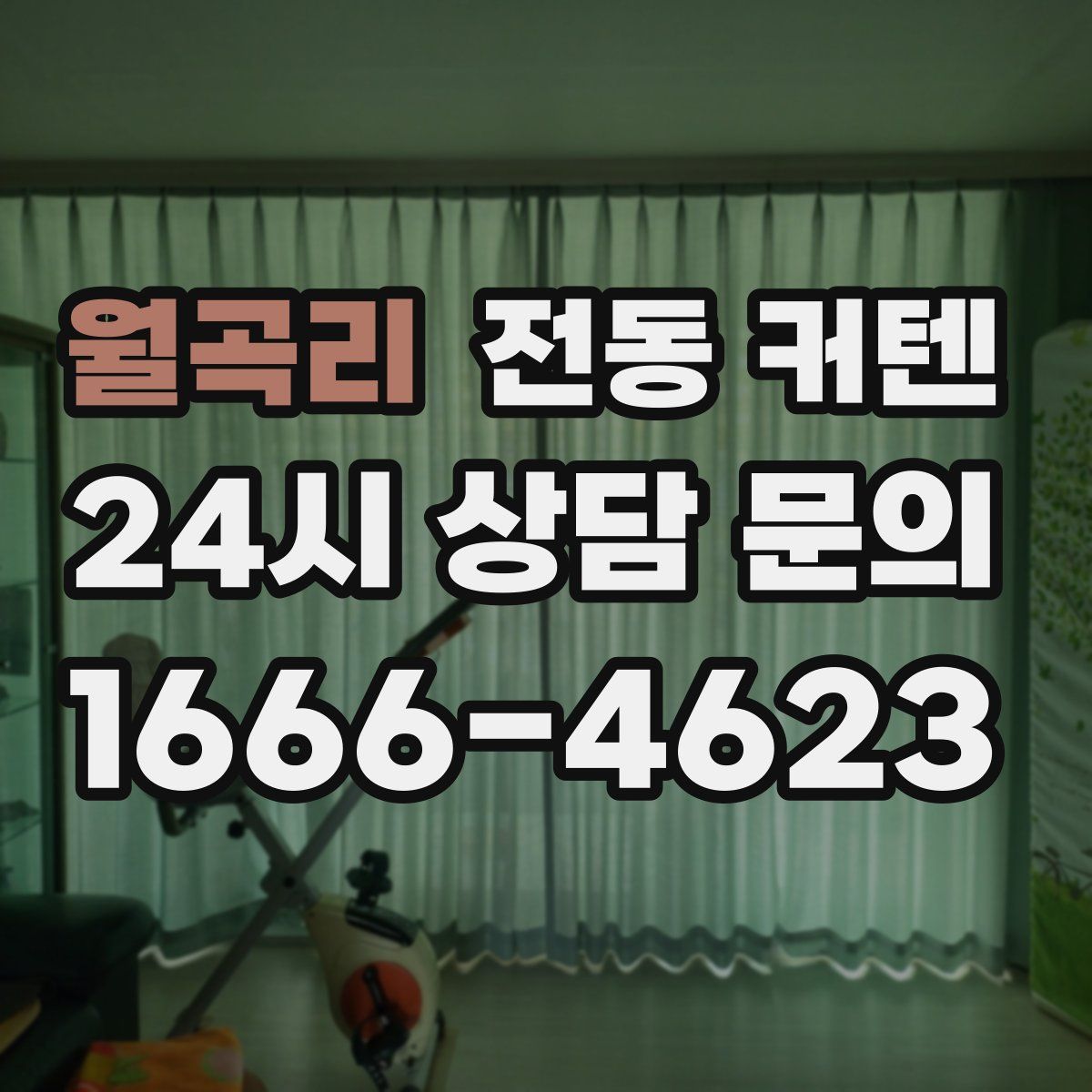 월곡리 전동 커텐