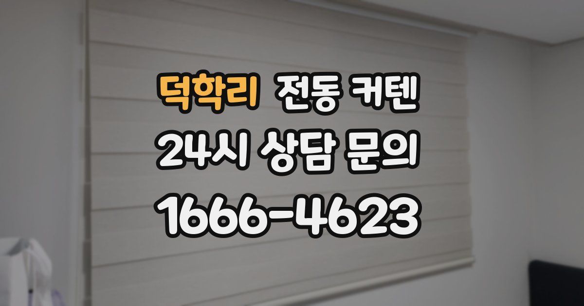 덕학리 전동 커텐