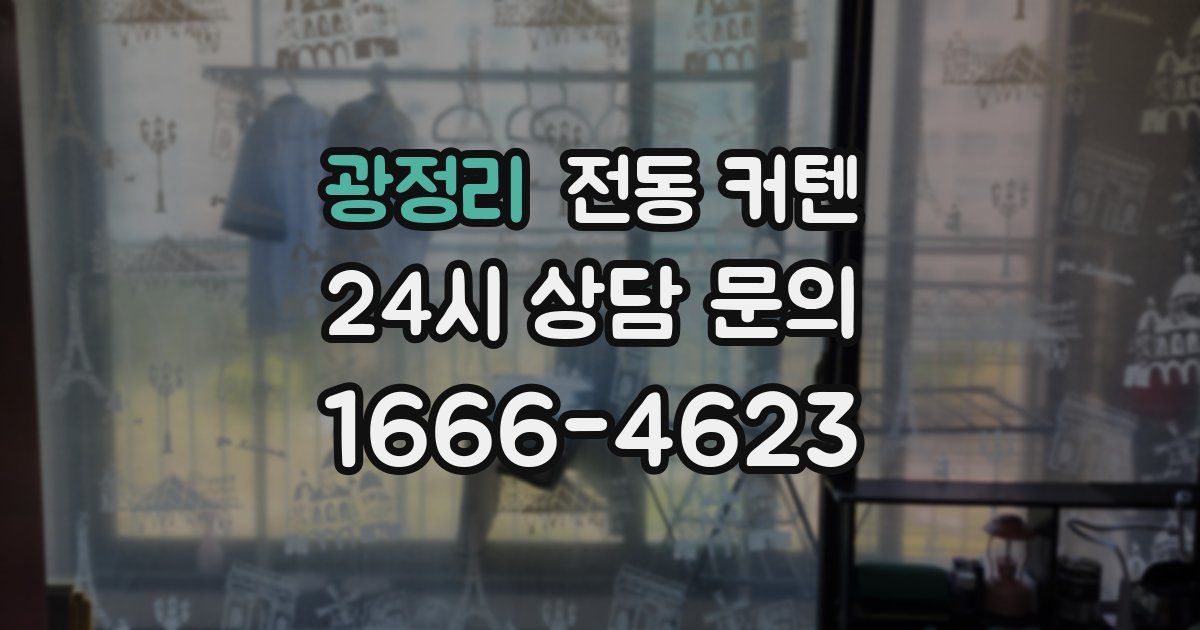 광정리 전동 커텐