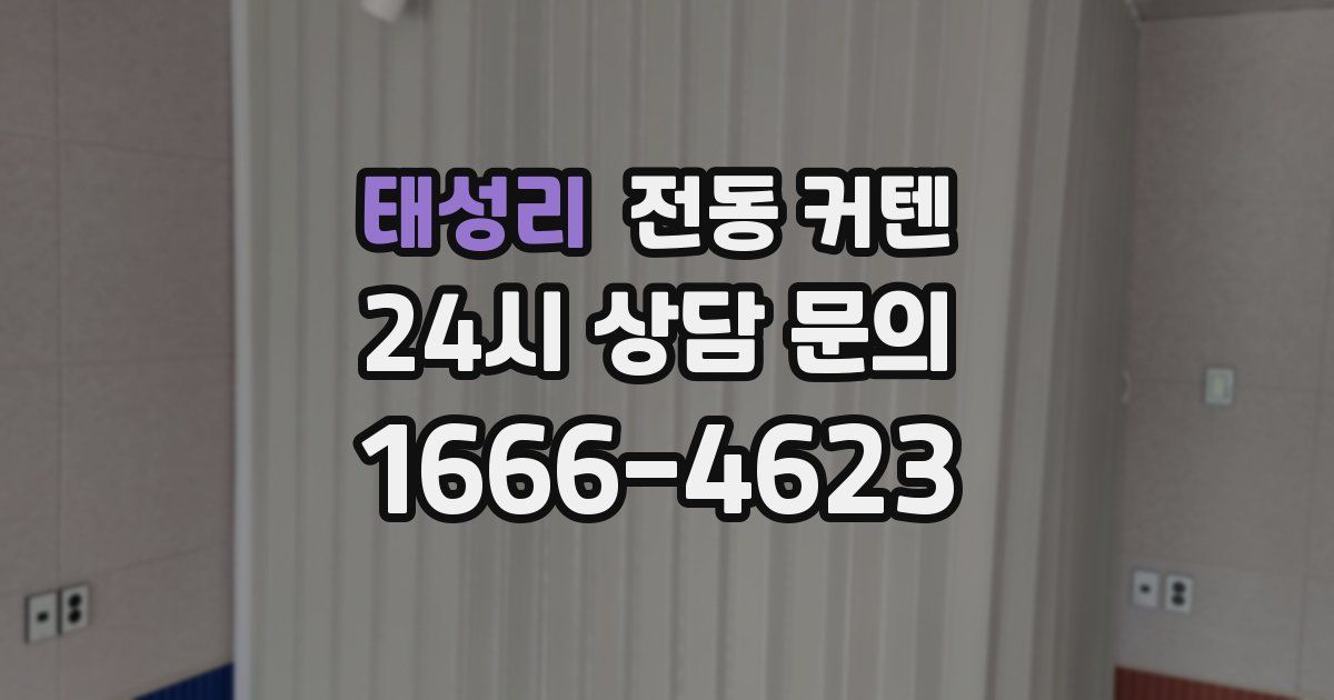 태성리 전동 커텐