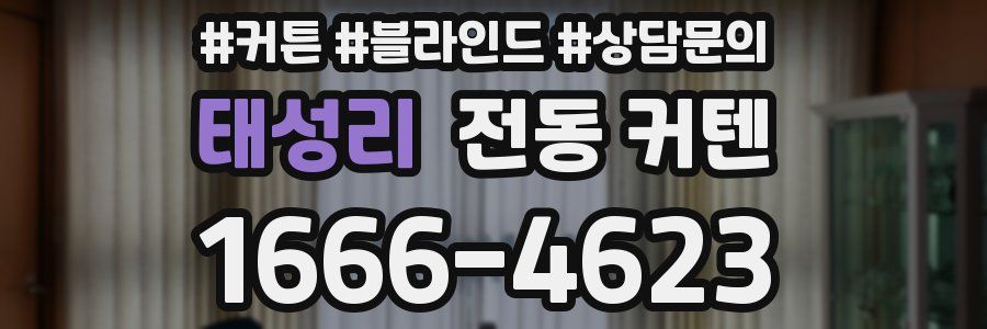 태성리 전동 커텐