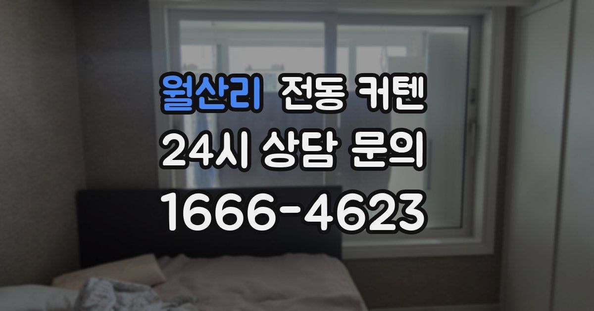 월산리 전동 커텐