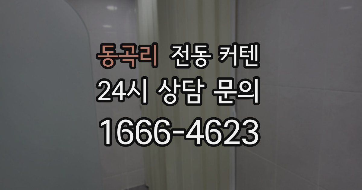 동곡리 전동 커텐