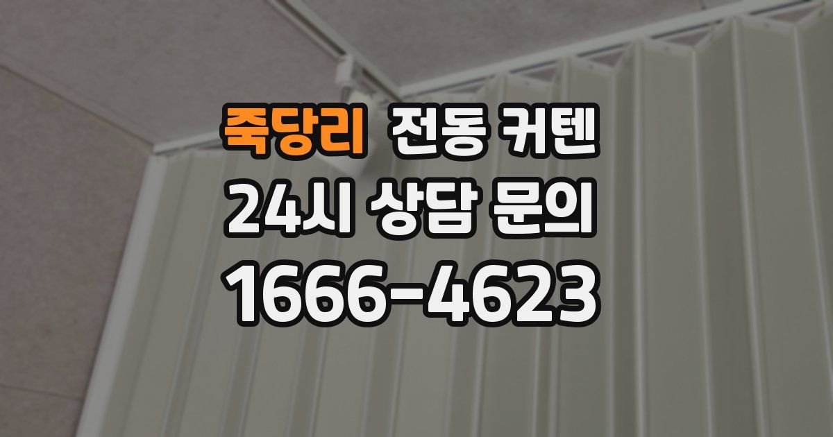 죽당리 전동 커텐
