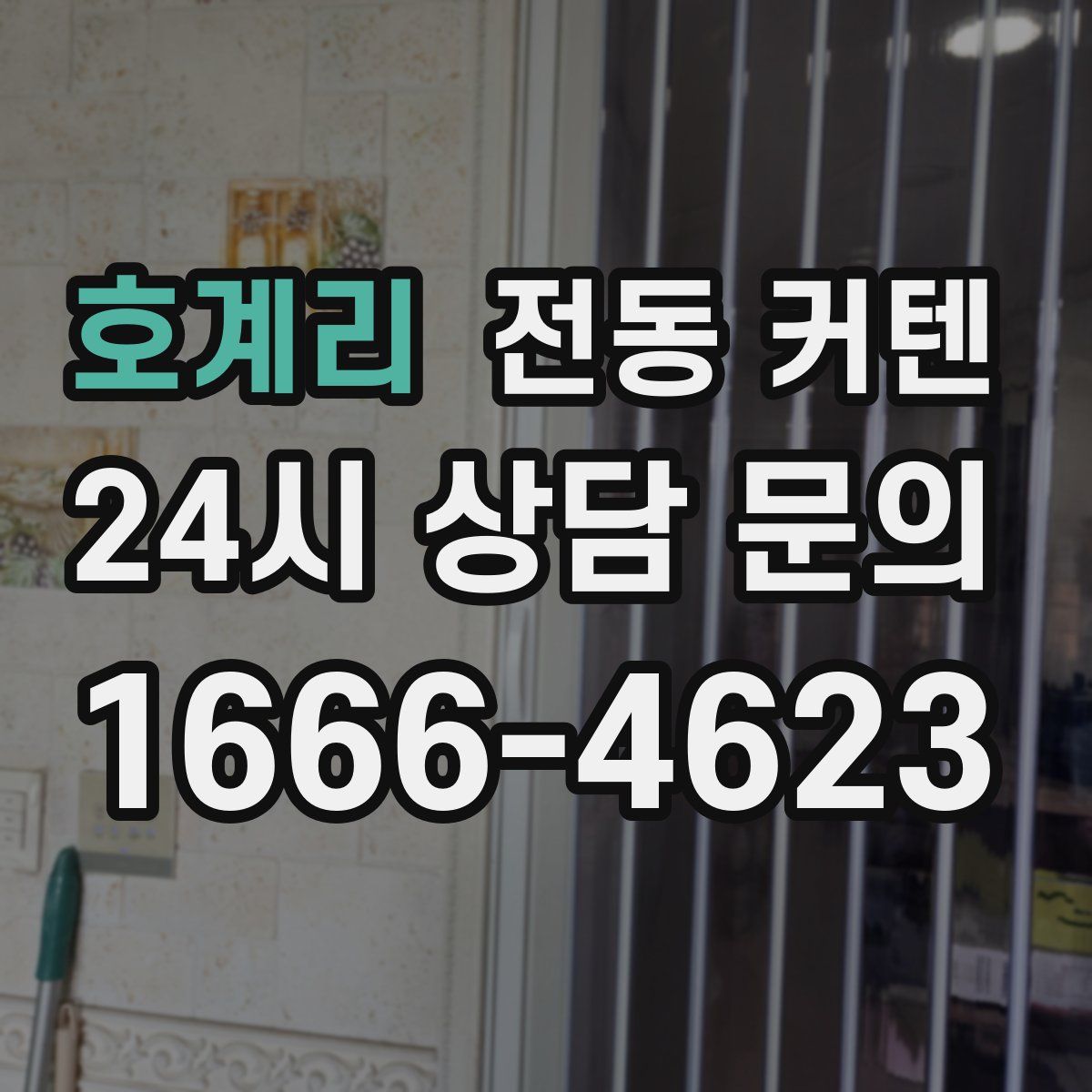 호계리 전동 커텐