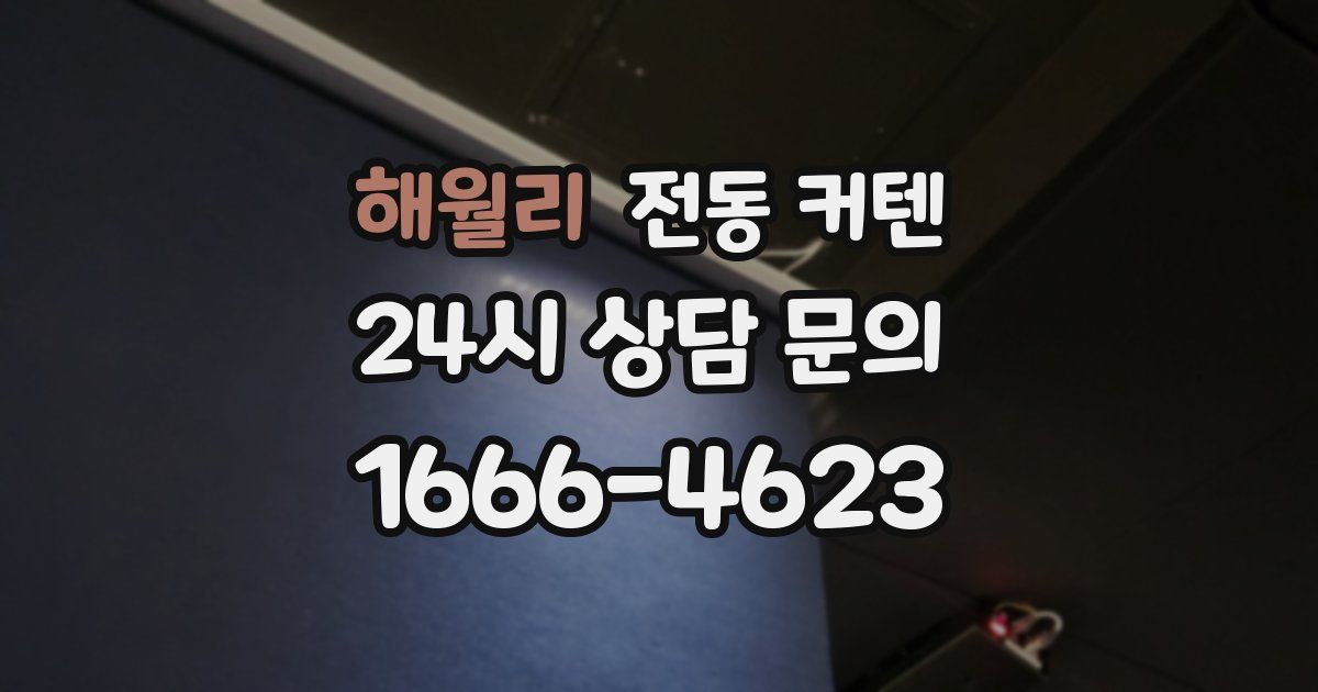 해월리 전동 커텐
