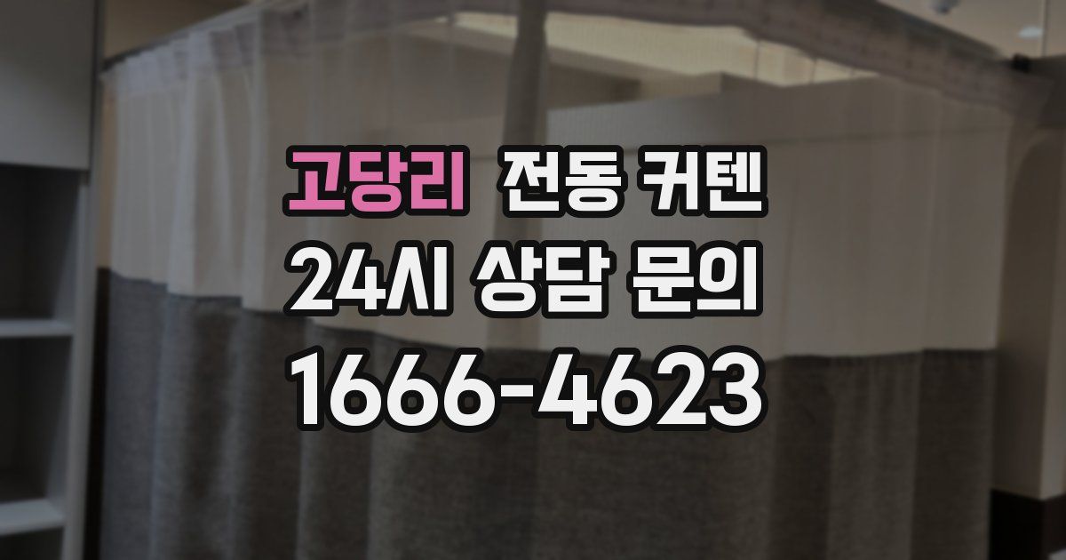 고당리 전동 커텐