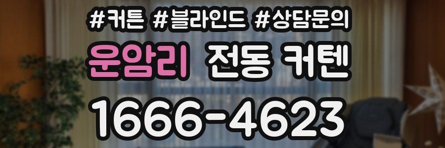 운암리 전동 커텐