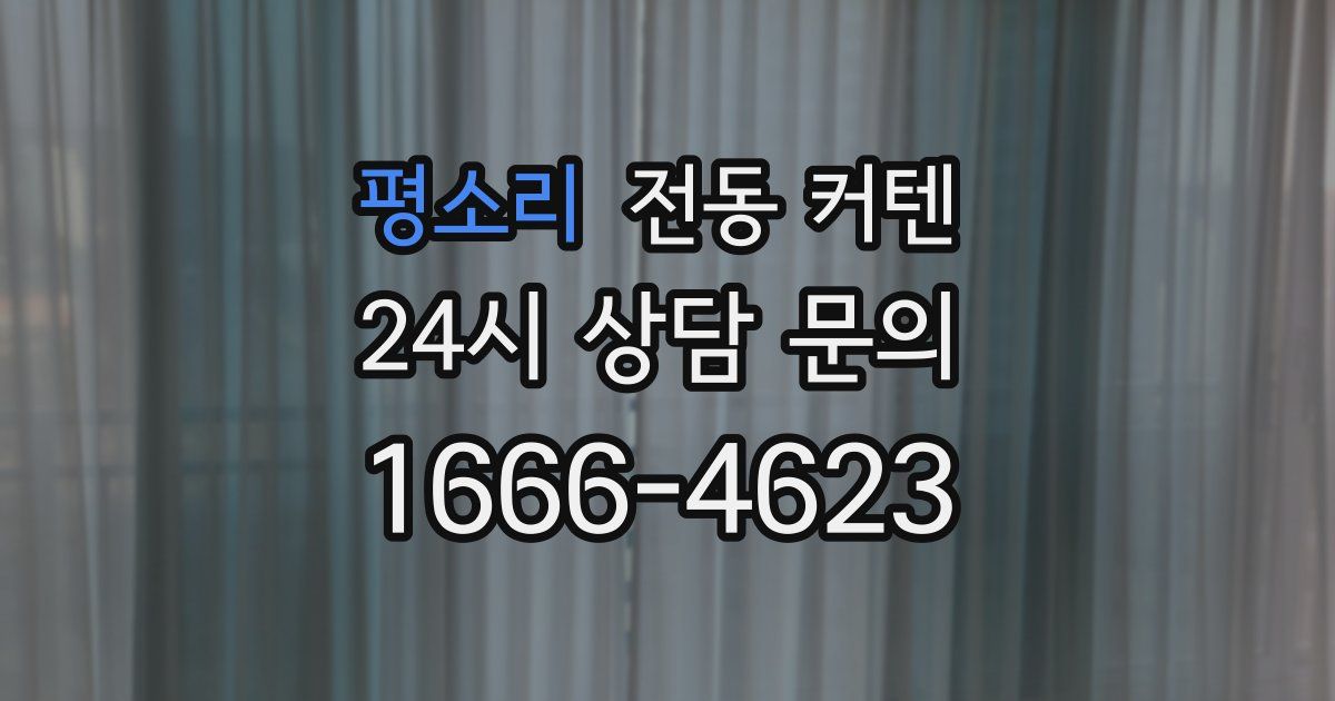 평소리 전동 커텐