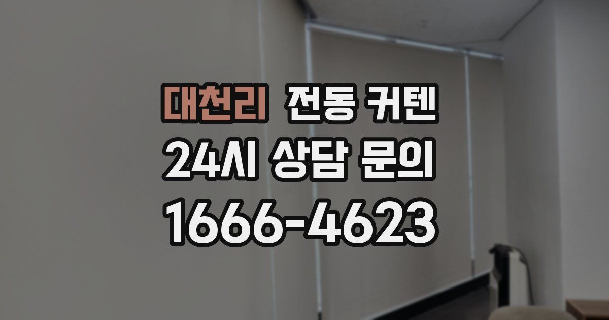 대천리 전동 커텐