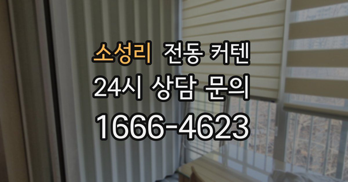 소성리 전동 커텐