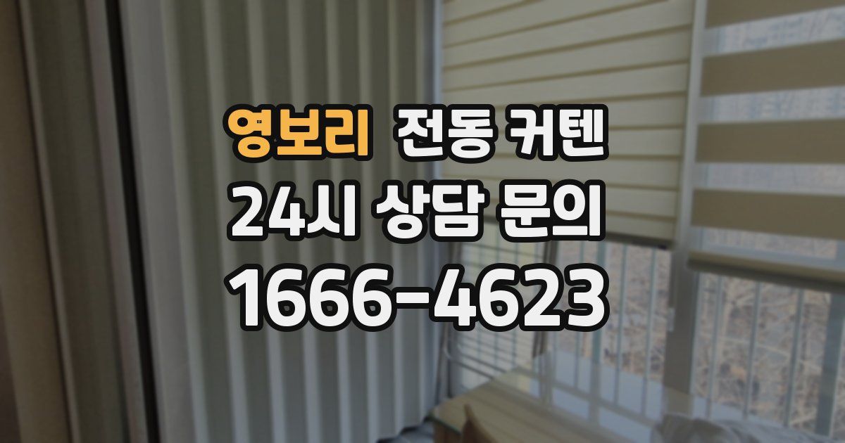 영보리 전동 커텐
