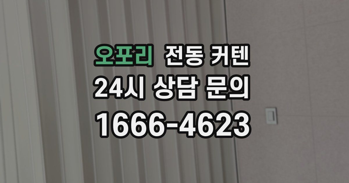 오포리 전동 커텐