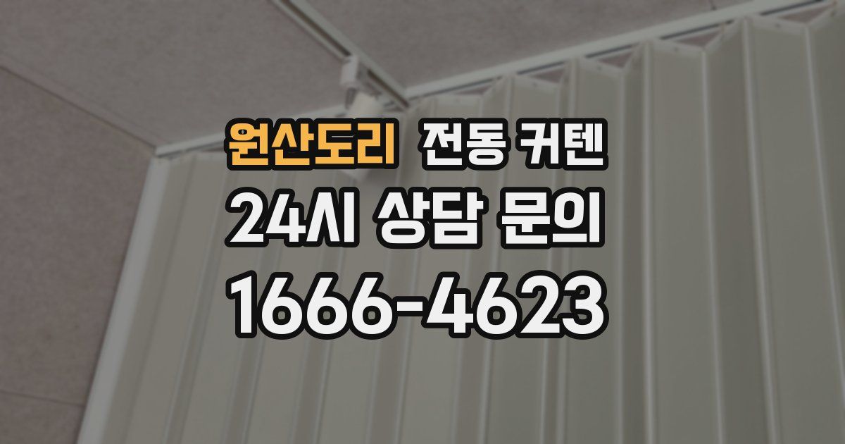 원산도리 전동 커텐
