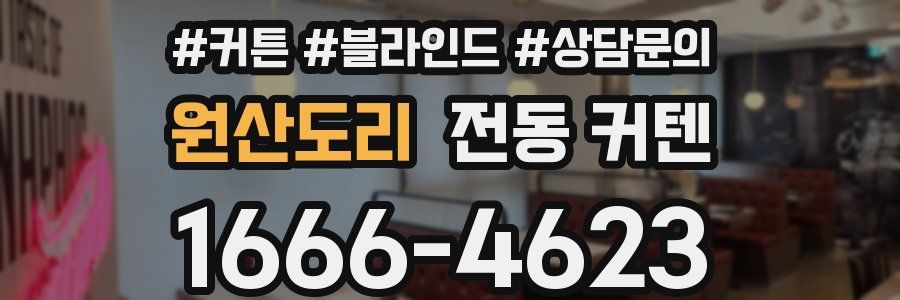 원산도리 전동 커텐
