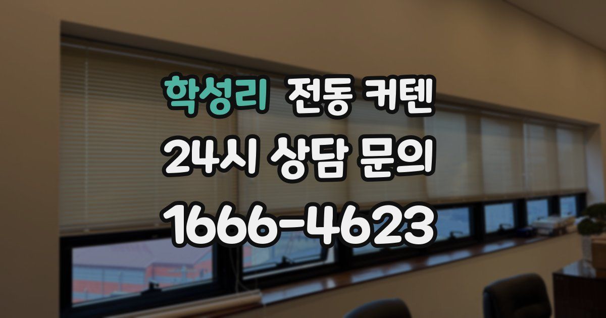 학성리 전동 커텐