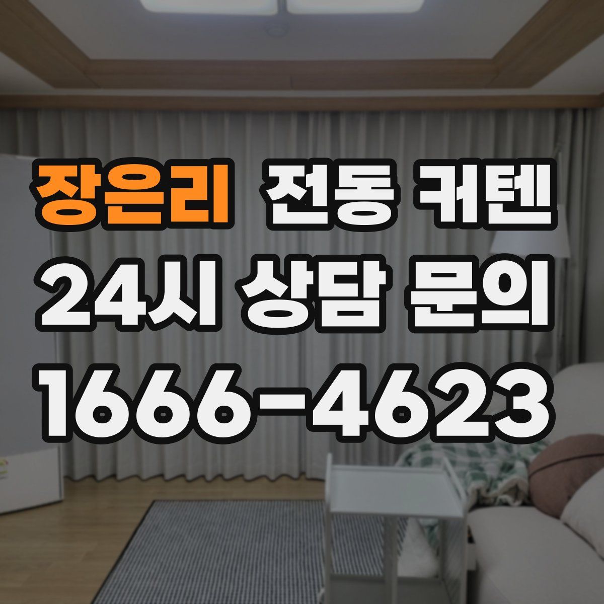 장은리 전동 커텐