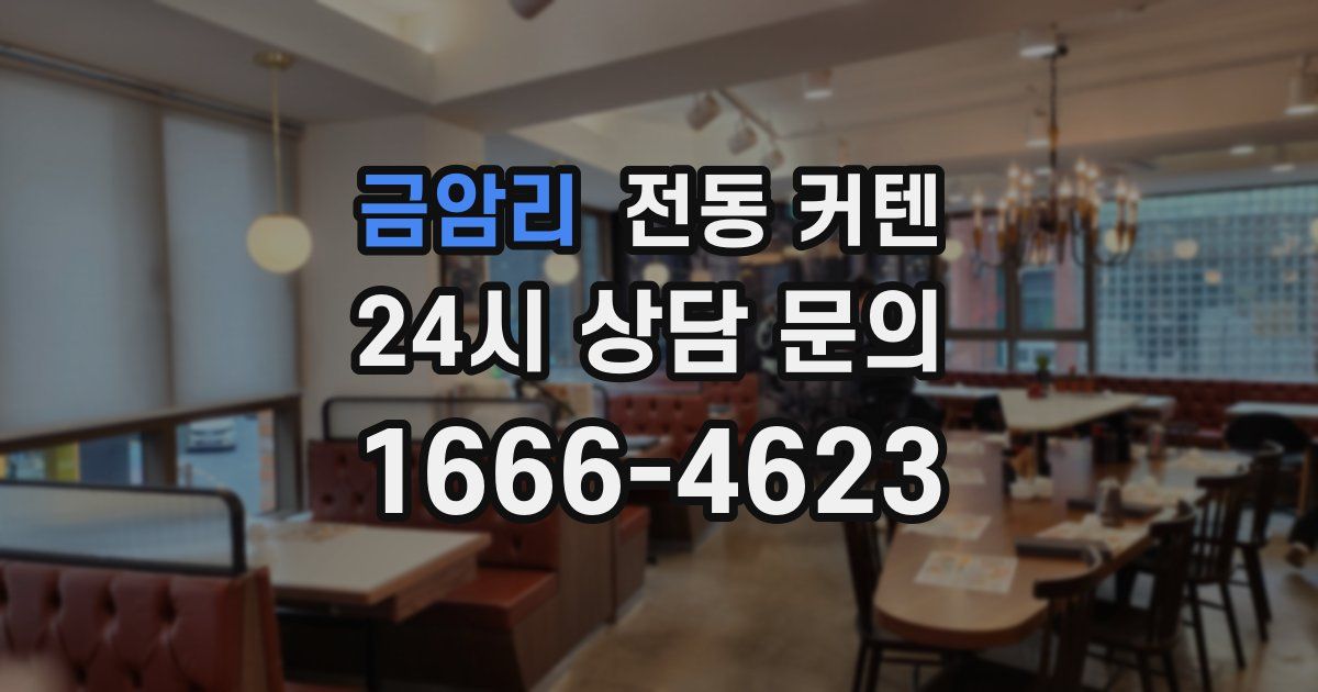 금암리 전동 커텐