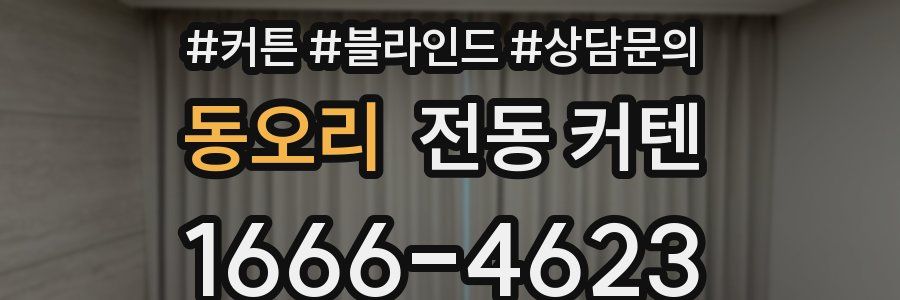 동오리 전동 커텐