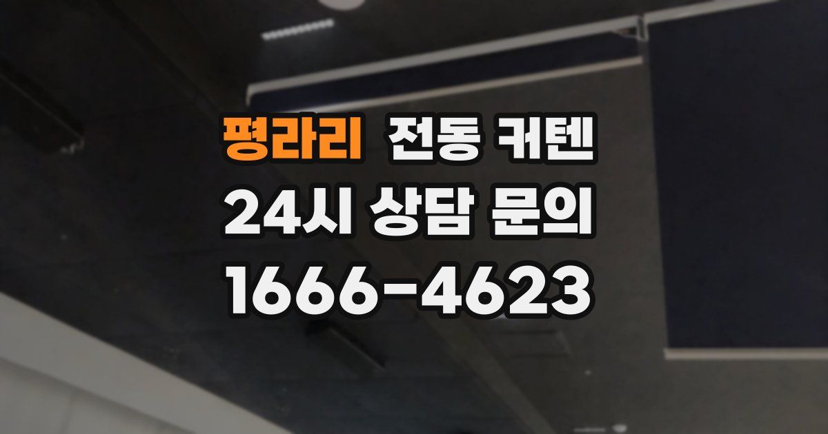 평라리 전동 커텐