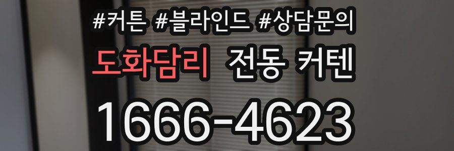 도화담리 전동 커텐