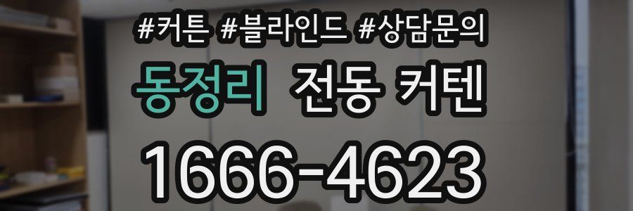 동정리 전동 커텐