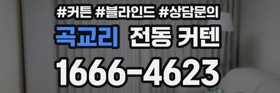 곡교리 전동 커텐