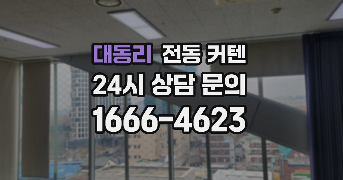 대동리 전동 커텐