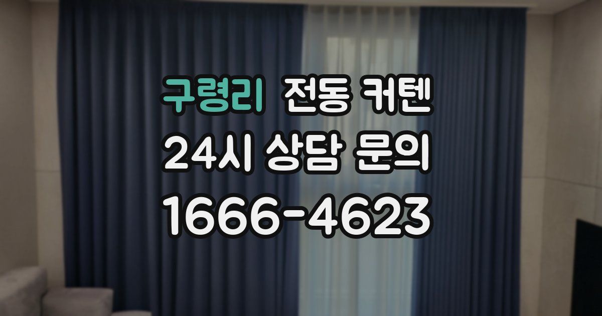 구령리 전동 커텐
