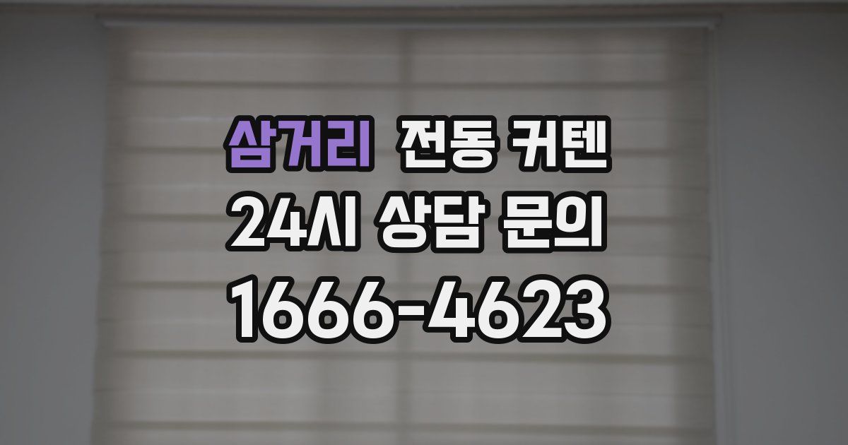 삼거리 전동 커텐