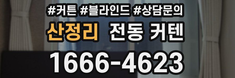 산정리 전동 커텐