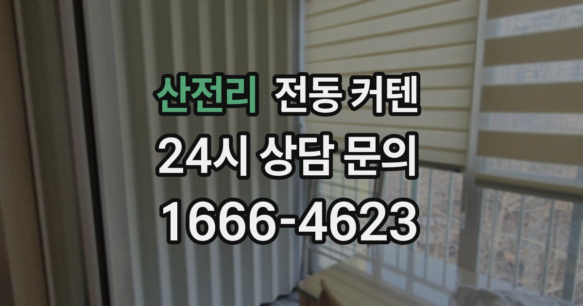 산전리 전동 커텐
