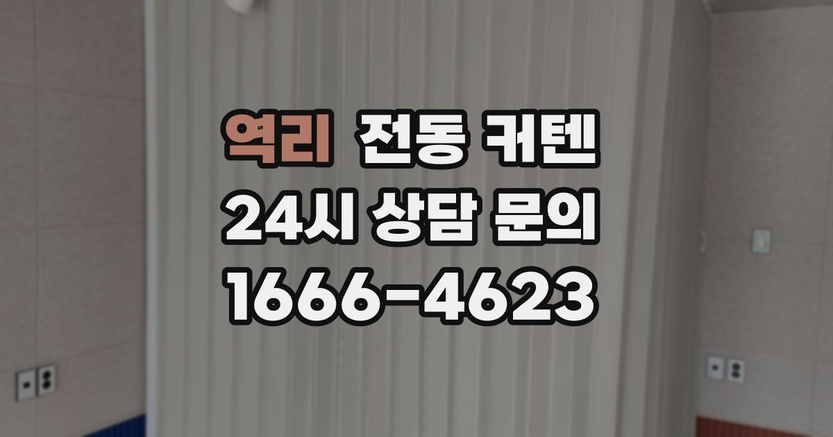 역리 전동 커텐