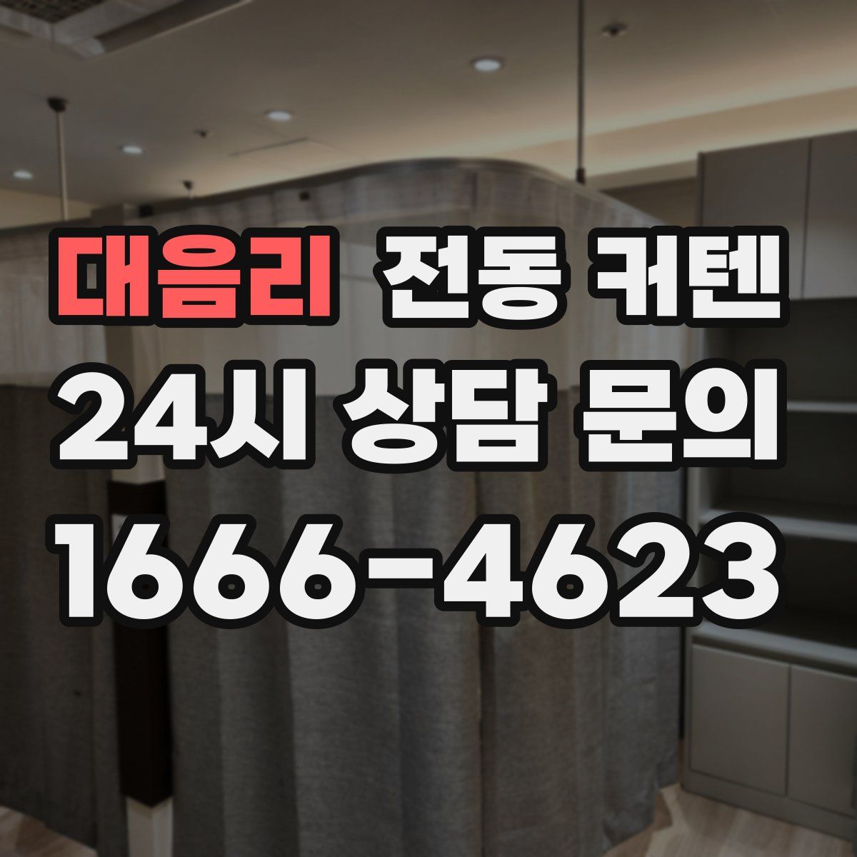 대음리 전동 커텐