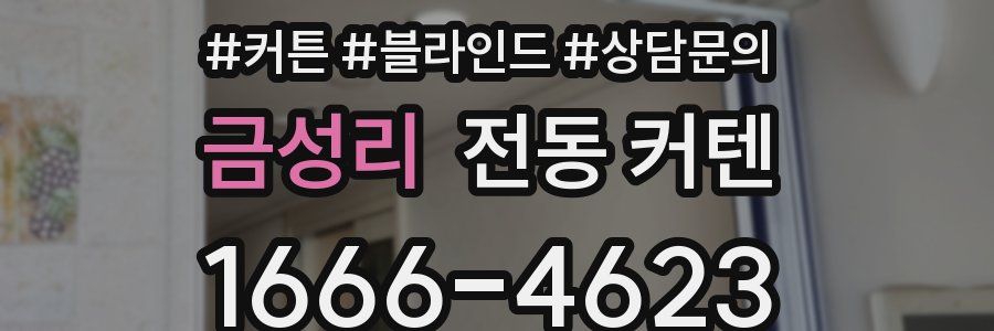 금성리 전동 커텐