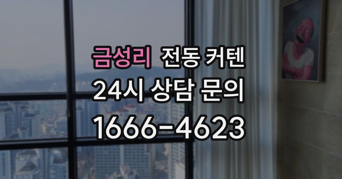 금성리 전동 커텐