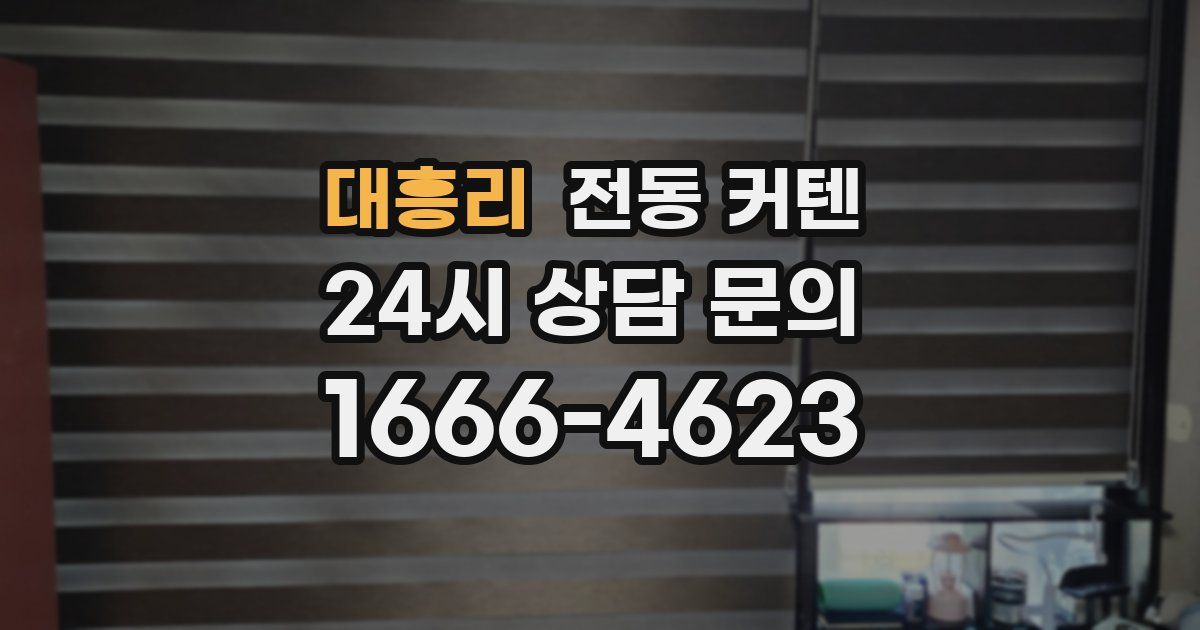 대흥리 전동 커텐