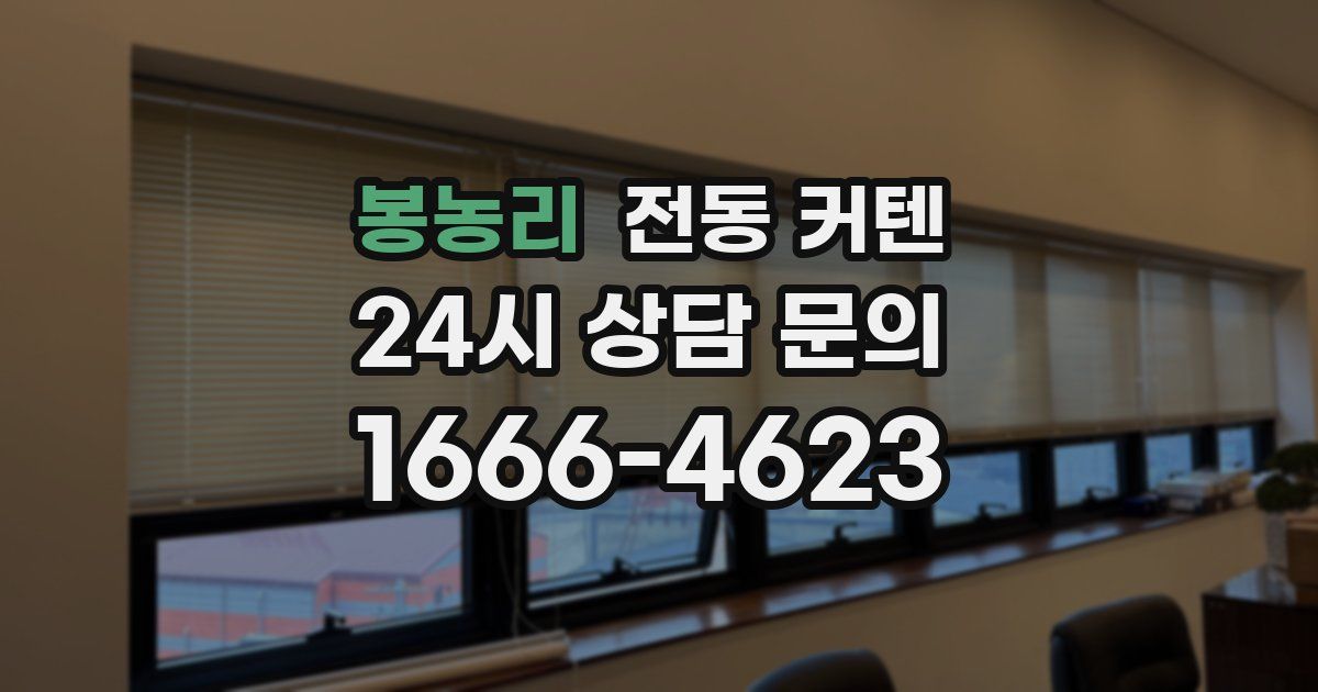 봉농리 전동 커텐
