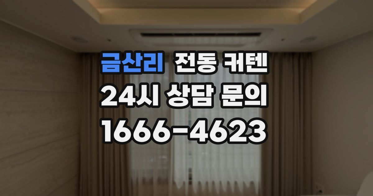 금산리 전동 커텐