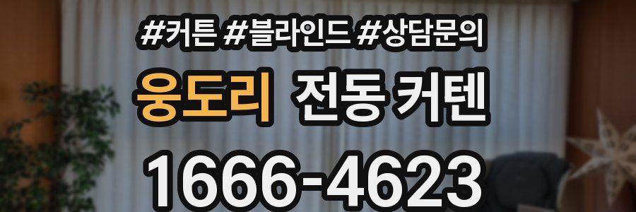 웅도리 전동 커텐