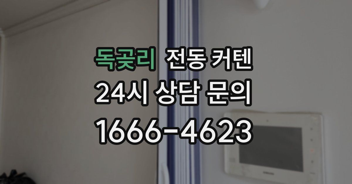 독곶리 전동 커텐