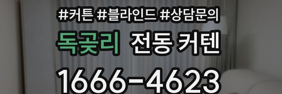 독곶리 전동 커텐